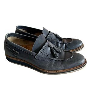 Cavalinho Men’s Blue Leather Tassel Loafers Size 8 (EU‎ 41) Made in Portugal